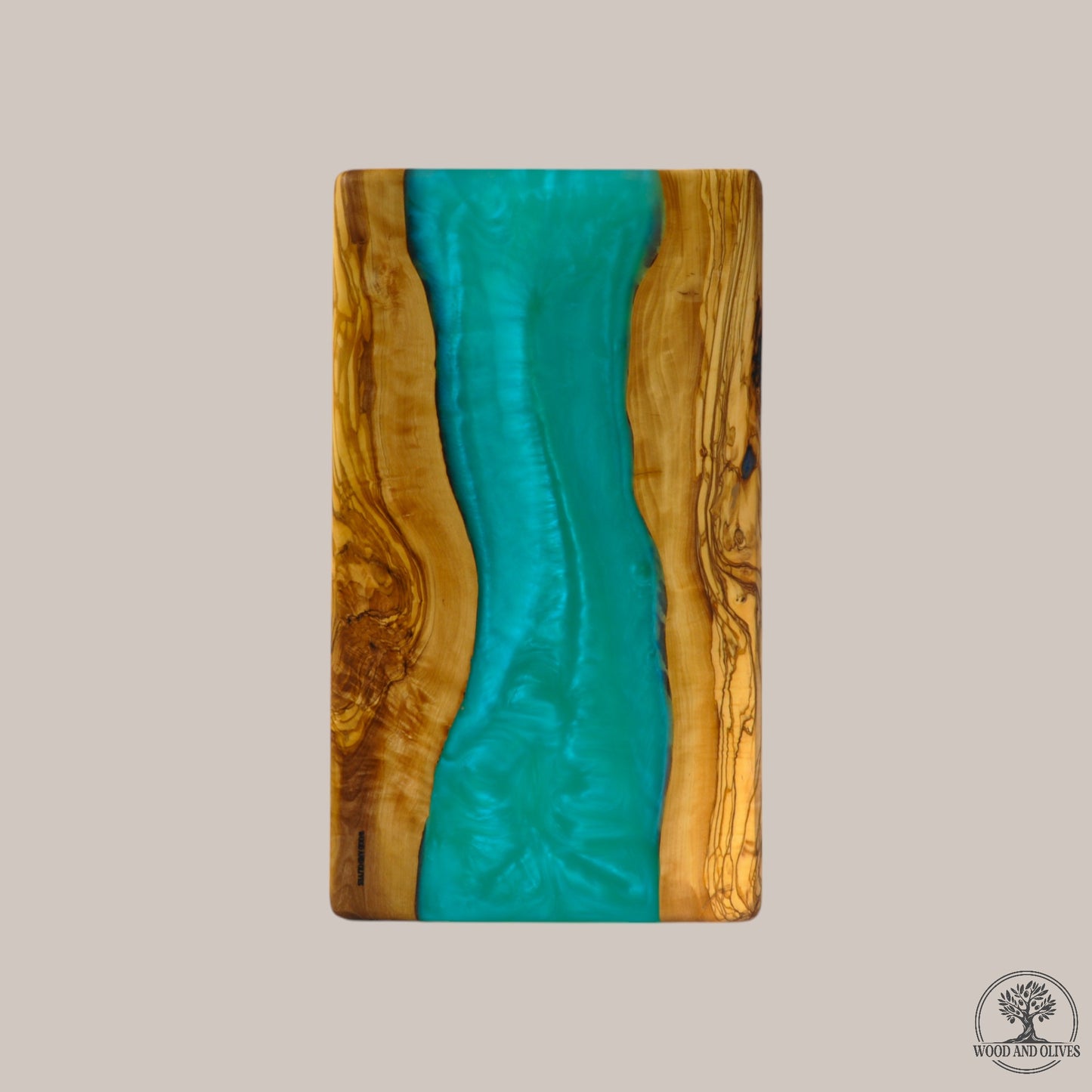 Olijfhouten Serveerplank met Epoxy