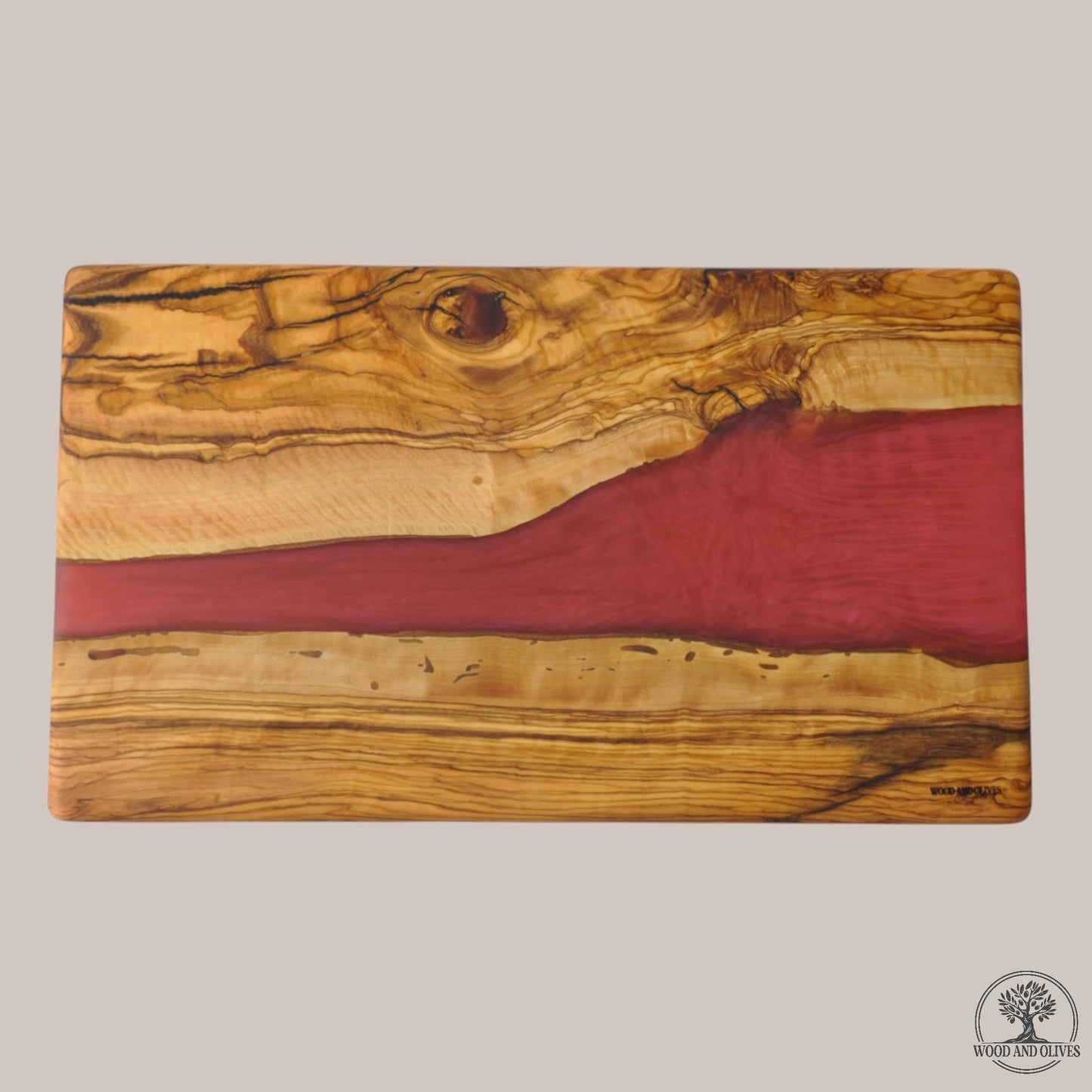 Olijfhouten Serveerplank met Epoxy
