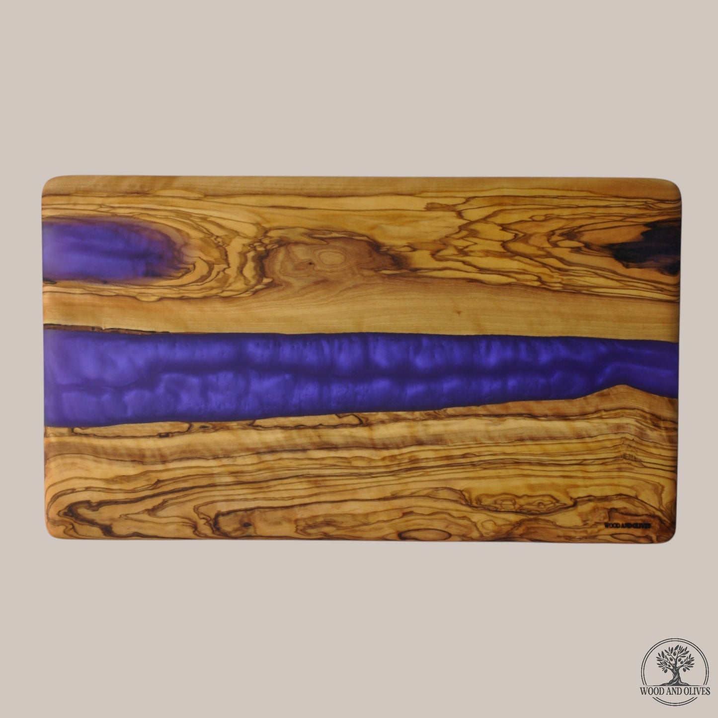 Olijfhouten Serveerplank met Epoxy