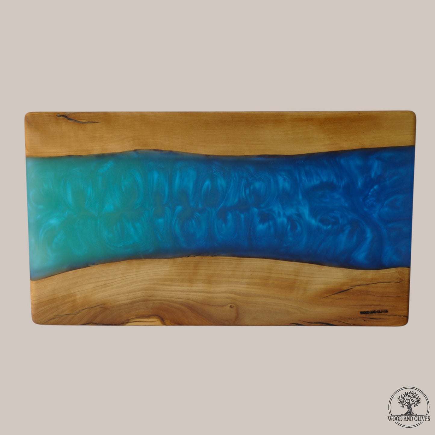 Olijfhouten Serveerplank met Epoxy