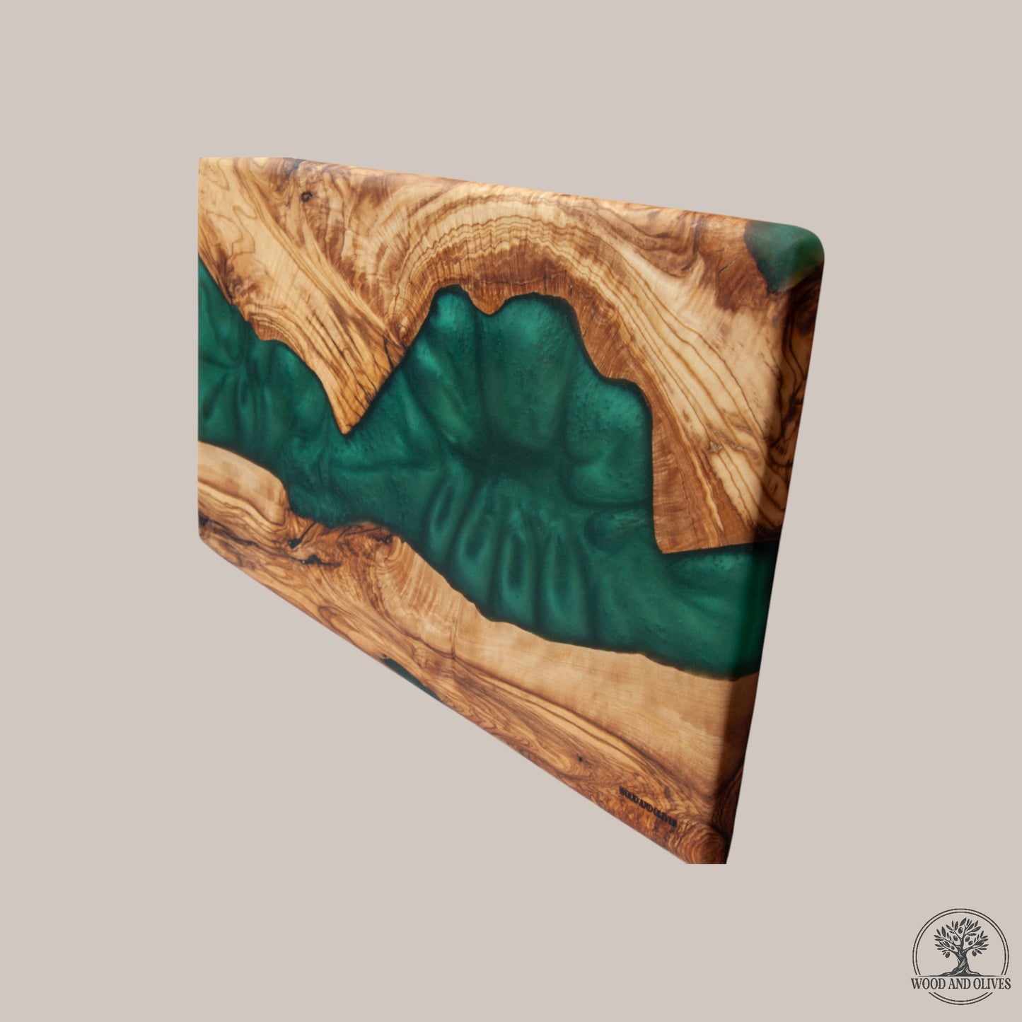 Olijfhouten Serveerplank met Epoxy