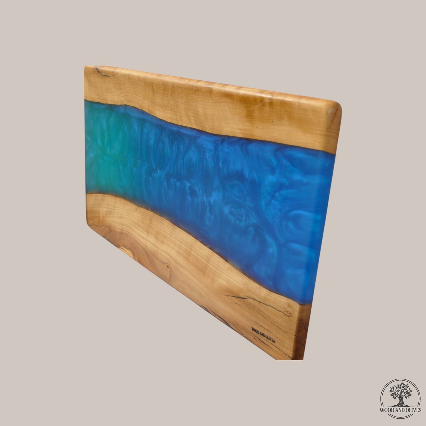 Olijfhouten Serveerplank met Epoxy