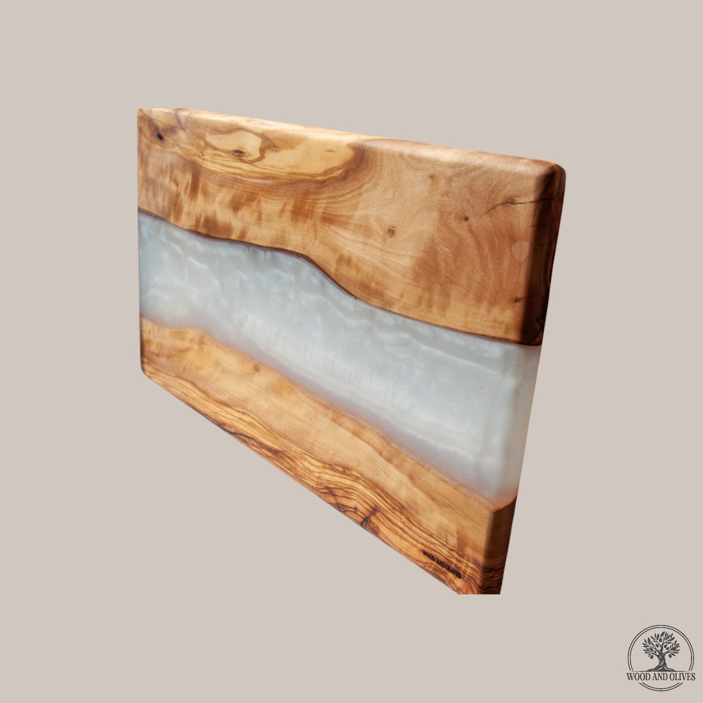 Olijfhouten Serveerplank met Epoxy