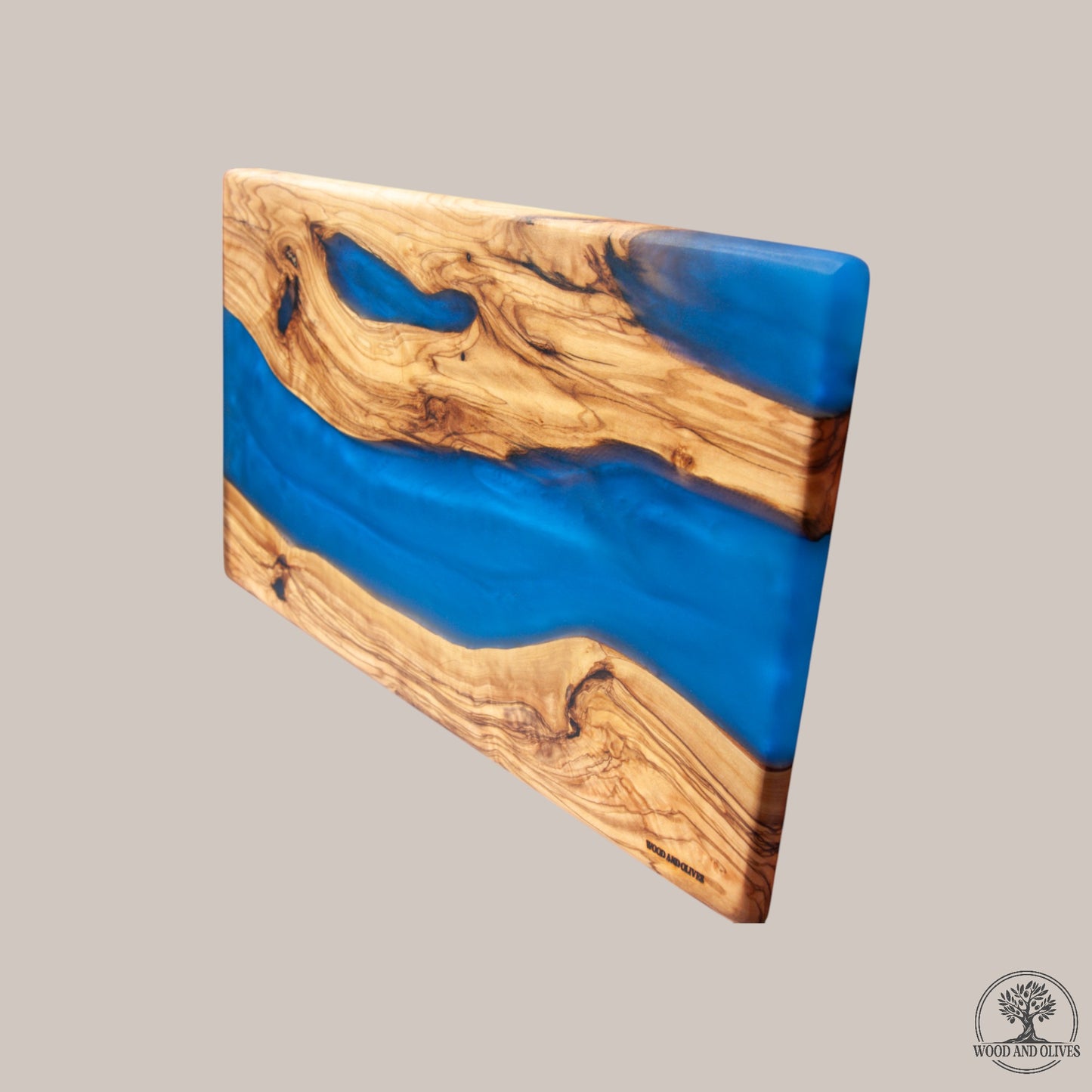 Olijfhouten Serveerplank met Epoxy