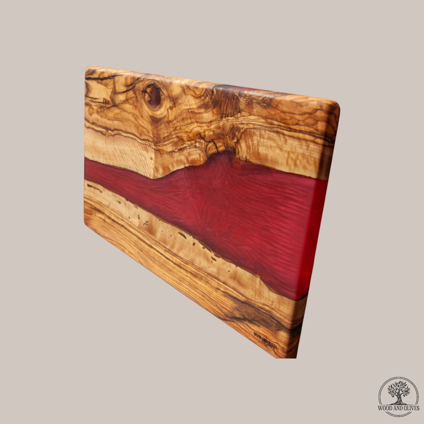 Olijfhouten Serveerplank met Epoxy