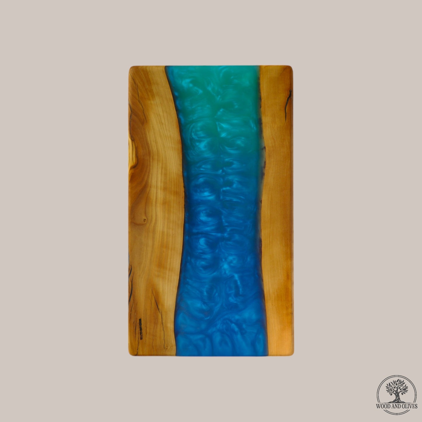 Olijfhouten Serveerplank met Epoxy