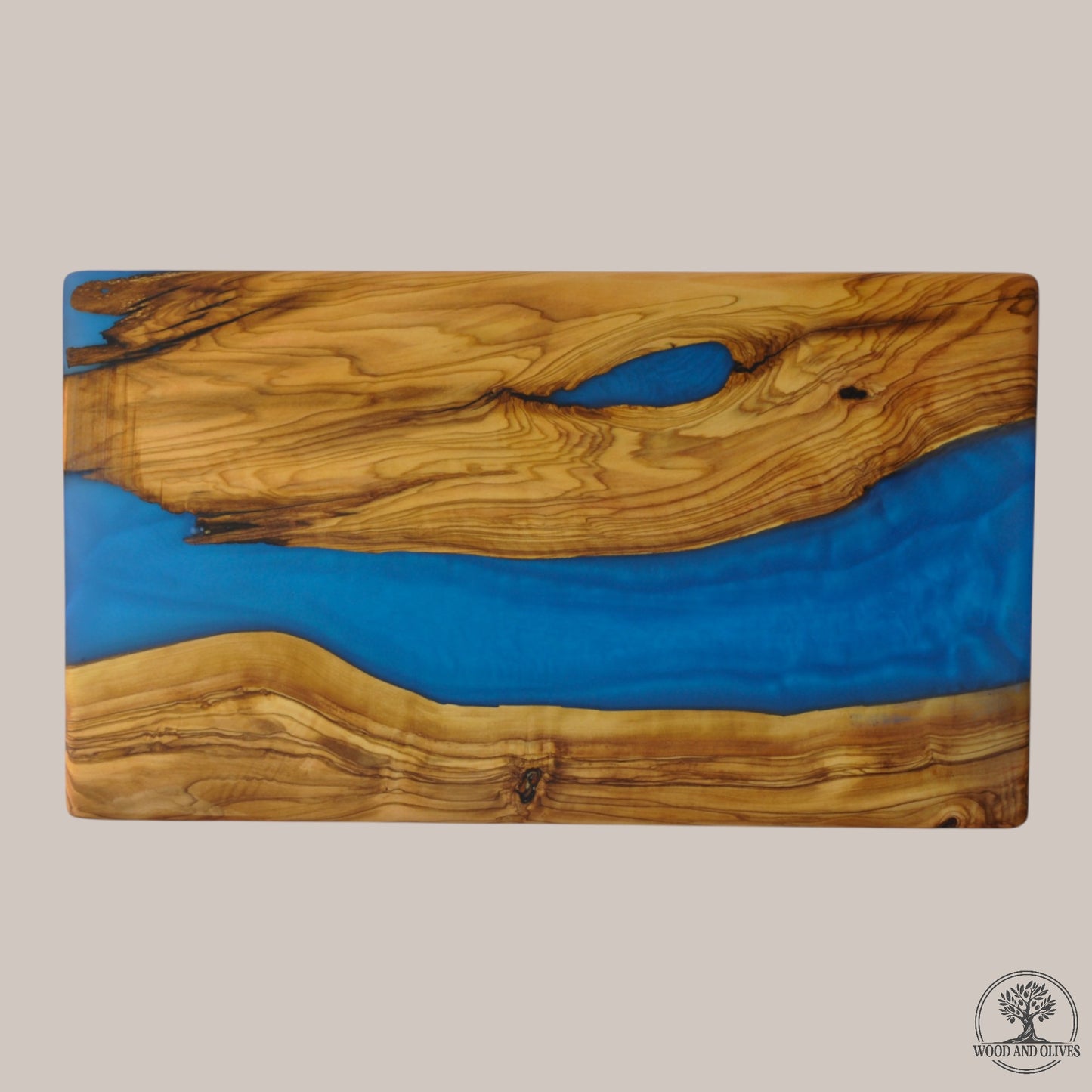 Olijfhouten Serveerplank met Epoxy