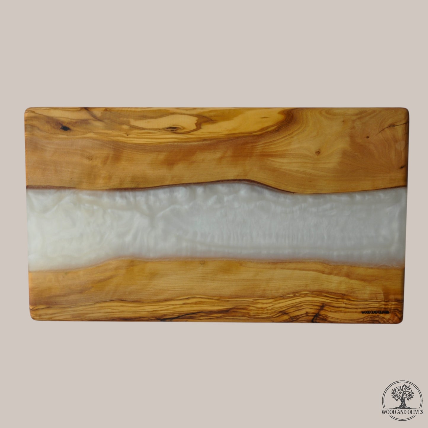 Olijfhouten Serveerplank met Epoxy