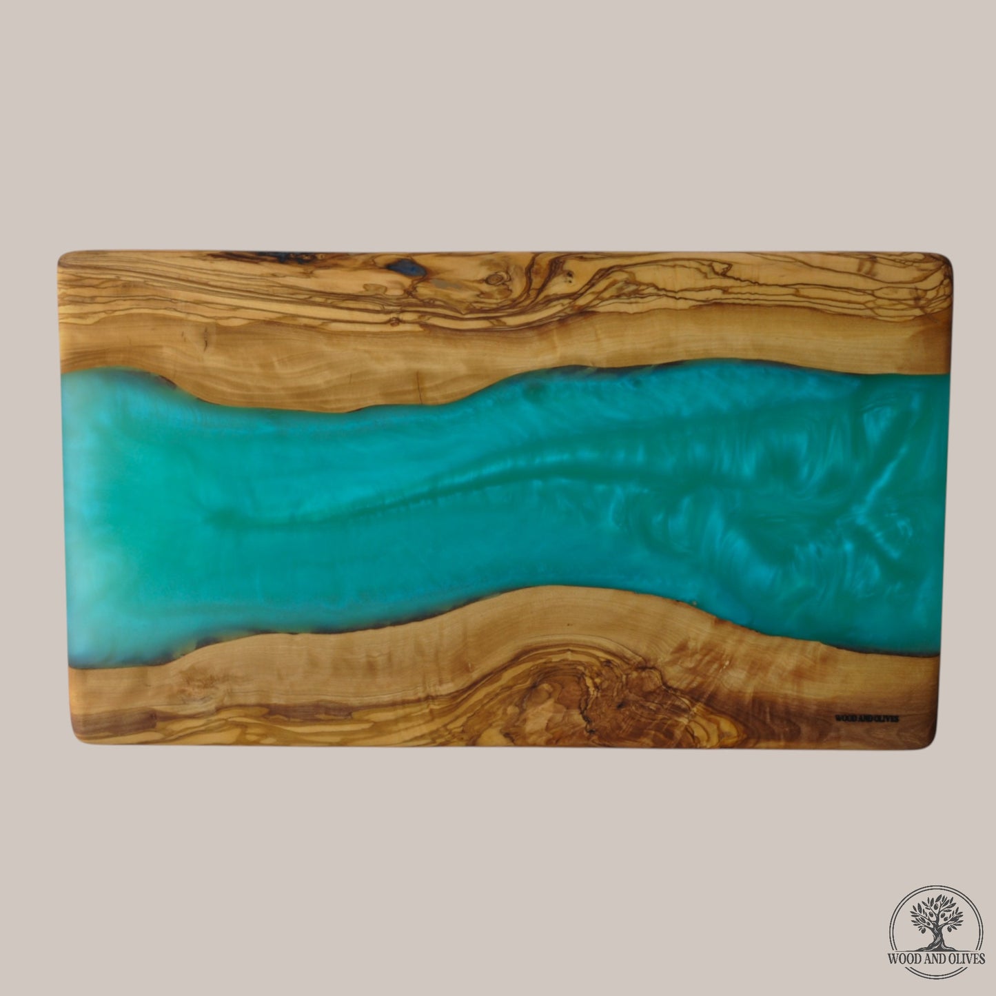 Olijfhouten Serveerplank met Epoxy