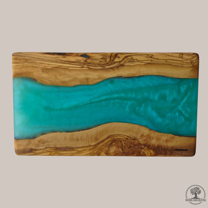 Olijfhouten Serveerplank met Epoxy