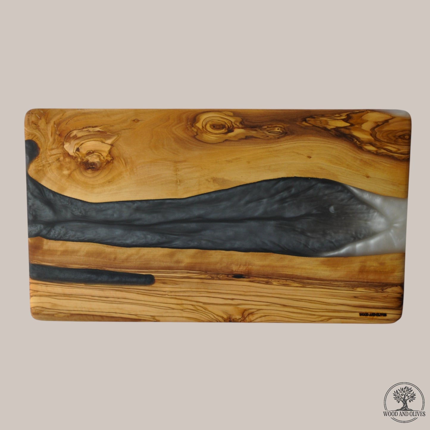 Olijfhouten Serveerplank met Epoxy