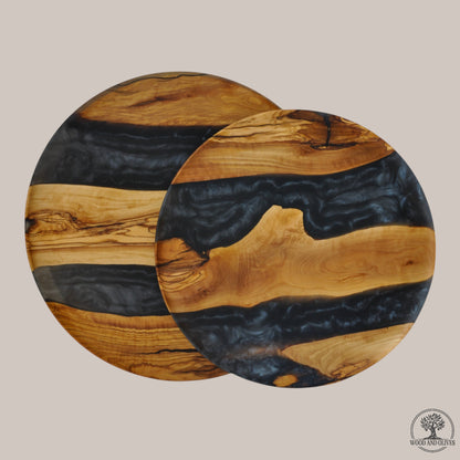 Olijfhouten Serveerbord met Epoxy