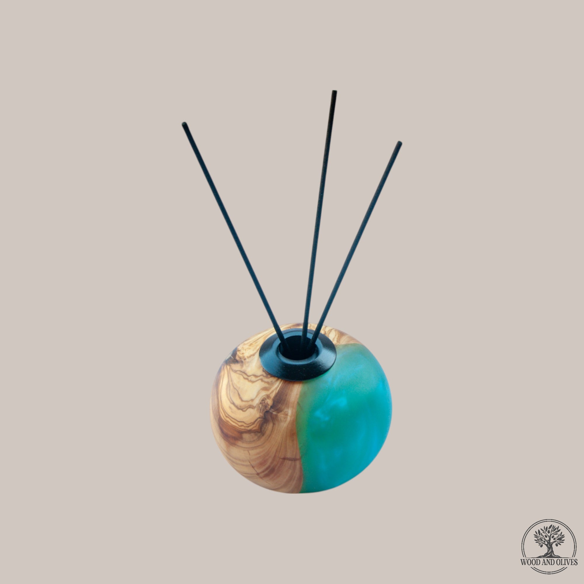 Wood and Olives | Olive Wood Reed Diffuser Holder - Luxury & Style
