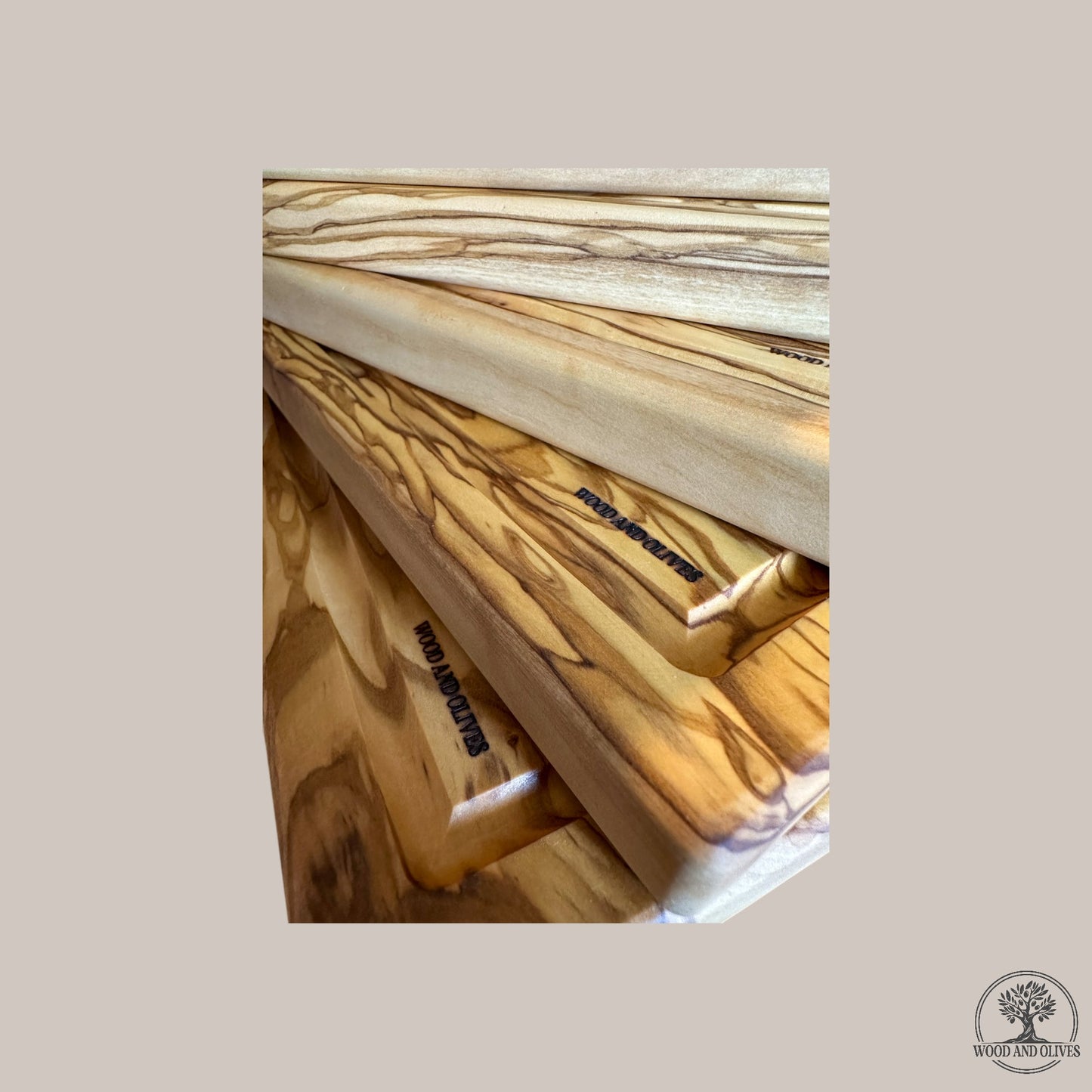 Olijfhouten Plank met Sapgeul